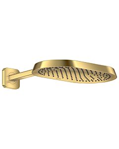 hansgrohe Axor ShowerSphere overhead shower 39749990 370x220mm, with shower arm, 1jet, polished gold optic