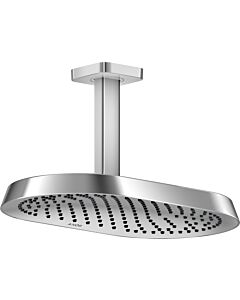 hansgrohe Axor ShowerSphere Kopfbrause 39758330 370x220mm, 2jet, 8 l/min, Deckenanschluss, polished black chrome