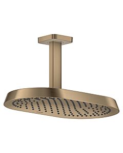 hansgrohe Axor ShowerSphere Kopfbrause 39761140 370x220mm, 1jet, 8 l/min, Deckenanschluss, brushed bronze