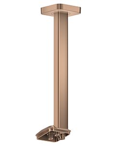 Raccord de plafond Hansgrohe Axor ShowerSphere 39768300 300 mm, pour douche de tête à 2 jets, or rouge poli
