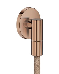 hansgrohe AXOR Wandanschluss 36737300 rund G1/2" Polished Red Gold