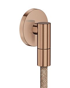 hansgrohe AXOR Wandanschluss 36737310 rund G1/2" Brushed Red Gold