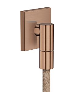 hansgrohe AXOR Wandanschluss 36738310 eckig G1/2" Brushed Red Gold