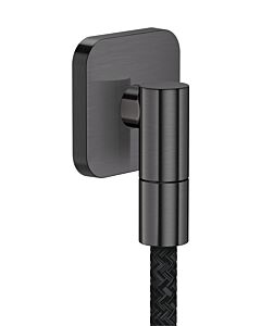 hansgrohe AXOR Wandanschluss 36739340 softsquare G1/2" Brushed Black Chrome