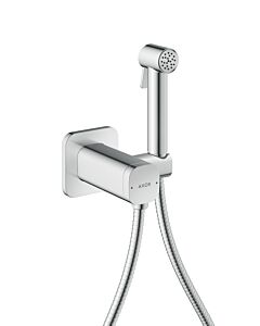 hansgrohe AXOR Bidette Showers Bidette Duschkopf 29243000 1 Strahlart softsquare für Mischwasser mit Duschkopfhalterung und Duschschlauch 1,25 m, Chrom