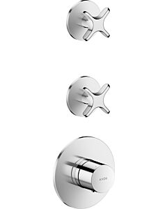 hansgrohe AXOR One Thermostatmodul 48712000 Unterputz, 2 Verbraucher, mit Kreuzgriff, chrom