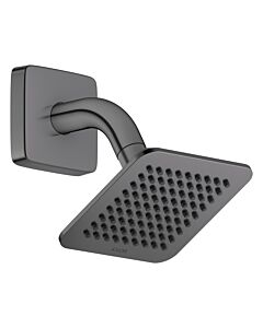 Pommeau de douche AXOR Citterio C 28810330 2000 avec bras de douche à économie d&#39;eau, 120 x 120 mm, chrome noir poli