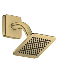 AXOR Citterio C Duschkopf 28810950 1 Strahlart wassersparend mit Brausearm, 120x120mm, brushed brass