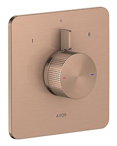 hansgrohe AXOR Citterio C Mischer 49451310 Fertigmontageset, Cubic cut, Unterputz, 2 Verbraucher, brushed red gold