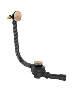 hansgrohe AXOR Exafill Komplettset 42540300 Wanneneinlauf, Ab- und Überlauf für Badewanne, polished red gold