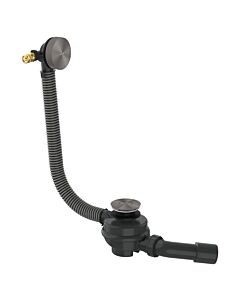 hansgrohe AXOR Exafill Komplettset 42540340 Wanneneinlauf, Ab- und Überlauf für Badewanne, brushed black chrome