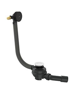 hansgrohe AXOR Flexaplus Komplettset 42541670 Ab- und Überlauf für Badewanne, mattschwarz