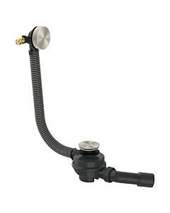 hansgrohe AXOR Flexaplus Komplettset 42541800 Ab- und Überlauf für Badewanne, Edelstahl Finish