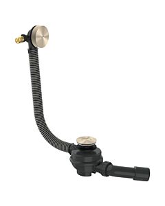hansgrohe AXOR Flexaplus Complete Set 42541820 Drain and Overflow for Bathtub, brushed nickel