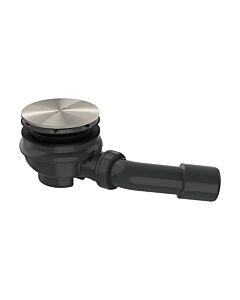 hansgrohe AXOR Staro Komplettset 42542800 Ablaufgarnitur für Duschwanne, Edelstahl Finish