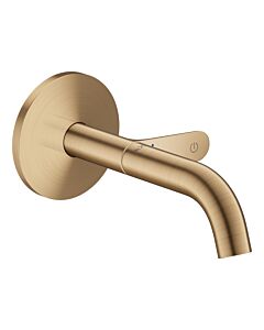 hansgrohe AXOR One Waschtischarmatur 48180140 Unterputz für Wandmontage Select mit Auslauf 160 mm, brushed bronze
