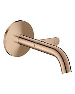 hansgrohe AXOR One Waschtischarmatur 48180300 Unterputz für Wandmontage Select mit Auslauf 160 mm, polished red gold
