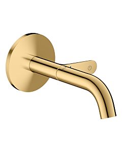 hansgrohe AXOR One Waschtischarmatur 48180990 Unterputz für Wandmontage Select mit Auslauf 160 mm, polished gold optic