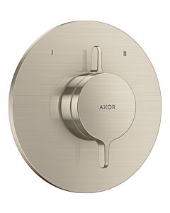 hansgrohe AXOR One Mischer 48415820 Unterputz für 2 Funktionen, brushed nickel