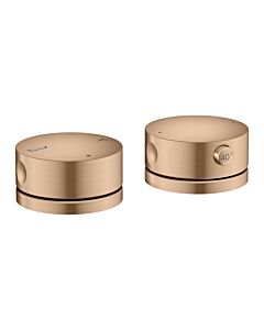 hansgrohe AXOR One 2-Loch Wannenrandarmatur 48470310 mit Thermostat, brushed red gold