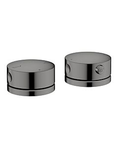 Robinetterie de baignoire 2 trous AXOR hansgrohe One 48470330 avec thermostat, chrome noir poli