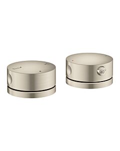 hansgrohe AXOR One 2-Loch Wannenrandarmatur 48470820 mit Thermostat, brushed nickel