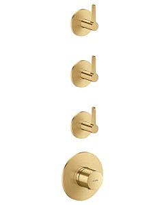 hansgrohe AXOR One Thermostatmodul 48723250 Unterputz, 3 Verbraucher, mit Hebelgriff, brushed gold optic