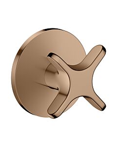 hansgrohe AXOR One shut-off valve 48771300 for concealed installation, polished red gold, with cross handle