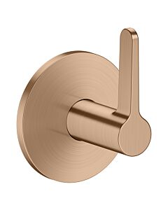 Robinet d&#39;arrêt hansgrohe AXOR One 48772310 pour installation encastrée, or rouge brossé, avec poignée à levier