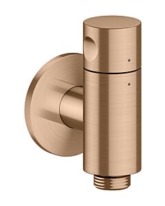 hansgrohe AXOR One Wandanschluss Stop 48781310 mit Absperrventil, brushed red gold