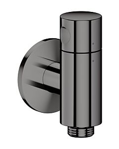 Prise murale AXOR hansgrohe One Stop 48781330 avec robinet d&#39;arrêt, chrome noir poli