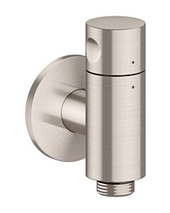 hansgrohe AXOR One Wandanschluss Stop 48781800 mit Absperrventil, Edelstahl Finish