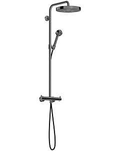 hansgrohe AXOR One Duschsystem mit Thermostat und Duschkopf 280 48794330 Unterputz, Fertigmontageset, 1 Strahlart, 13,2 l/min, polished black chrome