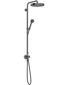 hansgrohe AXOR One Duschsystem mit Thermostat und Duschkopf 280 48797330 Unterputz-Fertigmontageset, 1 Strahlart wassersparend , EcoSmart, 8 l/min, polished black chrome
