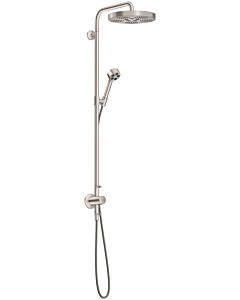 hansgrohe AXOR One Duschsystem mit Thermostat und Duschkopf 280 48797800 Unterputz-Fertigmontageset, 1 Strahlart wassersparend , EcoSmart, 8 l/min, Edelstahl Finish