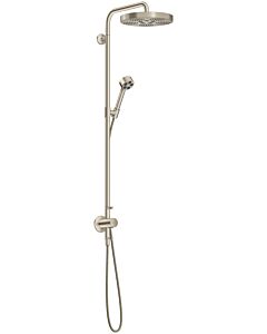 hansgrohe AXOR One Duschsystem mit Thermostat und Duschkopf 280 48797820 Unterputz-Fertigmontageset, 1 Strahlart wassersparend , EcoSmart, 8 l/min, brushed nickel