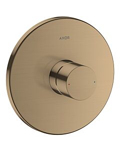 hansgrohe Axor Uno set prêt à monter 45605140 mitigeur de douche à encastrer, avec poignée zéro, bronze brossé