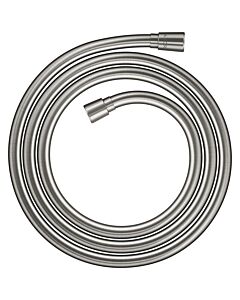 Flexible de douche Hansgrohe Axor One 28624800, effet métallique, conique aux deux extrémités, 2 m, finition inox