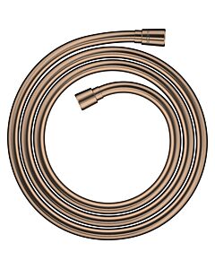 Flexible de douche hansgrohe 2 000 mm PRG 28624300, raccords métalliques, 2 m, pol. r or