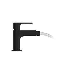 hansgrohe Rebris S Bidetarmatur 72210670 mit Zugstangen-Ablaufgarnitur, Ausladung 120mm, mattschwarz