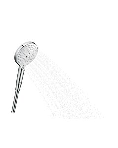 hansgrohe Raindance Select Handbrause 26530400 S 120, weiß chrom, DN 15, Brausekopf Ø 125 mm