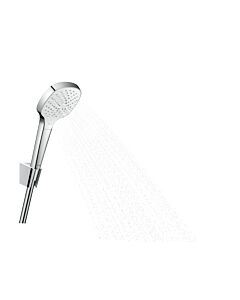 hansgrohe Croma Select E Vario Wannenset 26425400 weiss-chrom, 125 cm Schlauch Isiflex