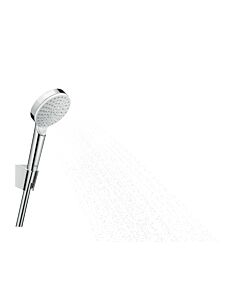 hansgrohe Crometta 1jet Wannenset 26568400 125 cm, weiss-chrom, EcoSmart, Comfortflex
