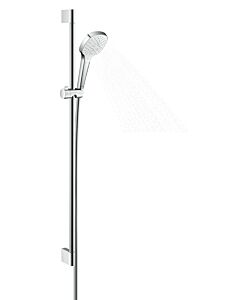 hansgrohe Croma Select E Vario Brause Set 26593400 EcoSmart, weiss chrom, m 90 cm Stange Unica Croma