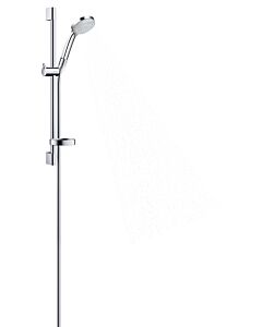 hansgrohe Brauseset Croma 100 Vario 27772000 chrom, mit 65 cm Brausestange Unica C