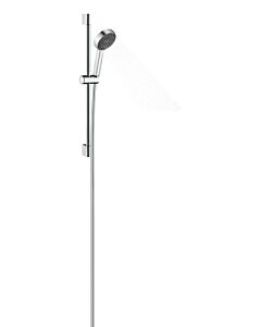 hansgrohe Activera Select S Duschset 28045000 2 Strahlarten wassersparend+ mit Duschstange, Ø 95mm, Bohrabstand 625mm, chrom
