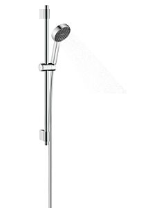 hansgrohe Activera Select S Duschset 28048000 2 Strahlarten wassersparend mit Duschstange Varia, Ø 95mm, Ausführung 72, chrom