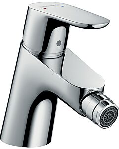 hansgrohe Focus Bidet single lever mixer 31922000 chrome, with push-open waste set