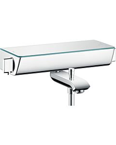 hansgrohe Select Wannen Thermostat 13141000 Ecostat, chrom, Aufputz, mit ESG-Ablage