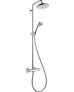 hansgrohe Croma 220 Showerpipe 27185000 mit Brausearm 400 mm schwenkbar, chrom